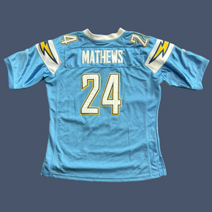 Ryan Mathews San Diego Chargers Women Authentic Reebok Football Jersey